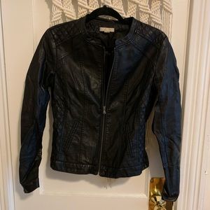 Black “leather” jacket